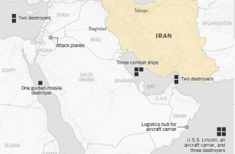 Deployment of the U.S. Navy around Iran