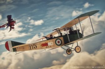 Aviators of World War I. SAML Aviatik A.1(3) Reconnaissance Aircraft. Italy