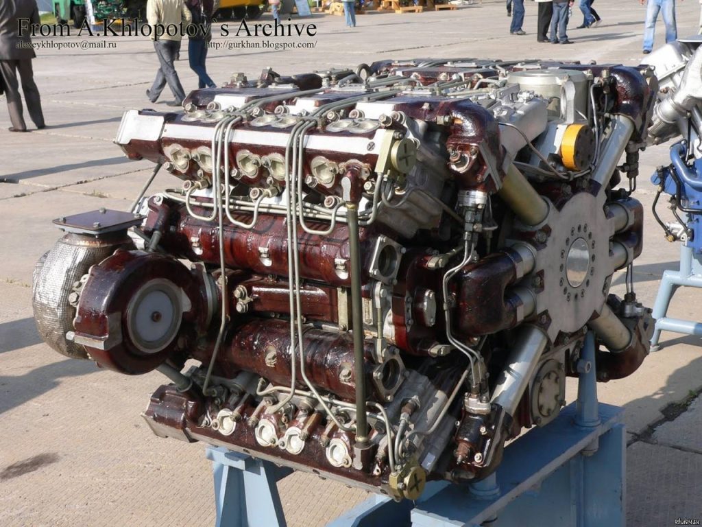 X-configuration diesel engine