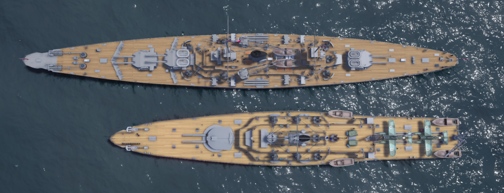 Top view of the cruiser