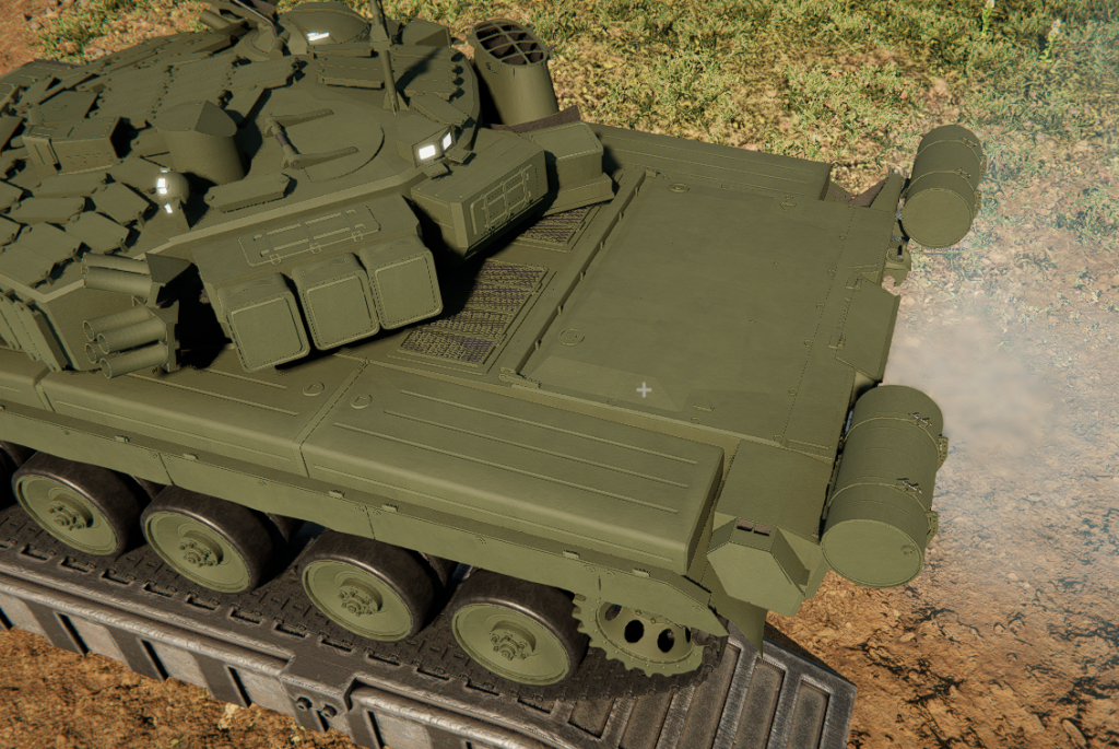 T-73 engine compartment