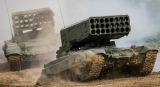 "Malvina-M": a new Russian ground-based robotic flamethrower system based on the TOS-1A "Solntsepok"